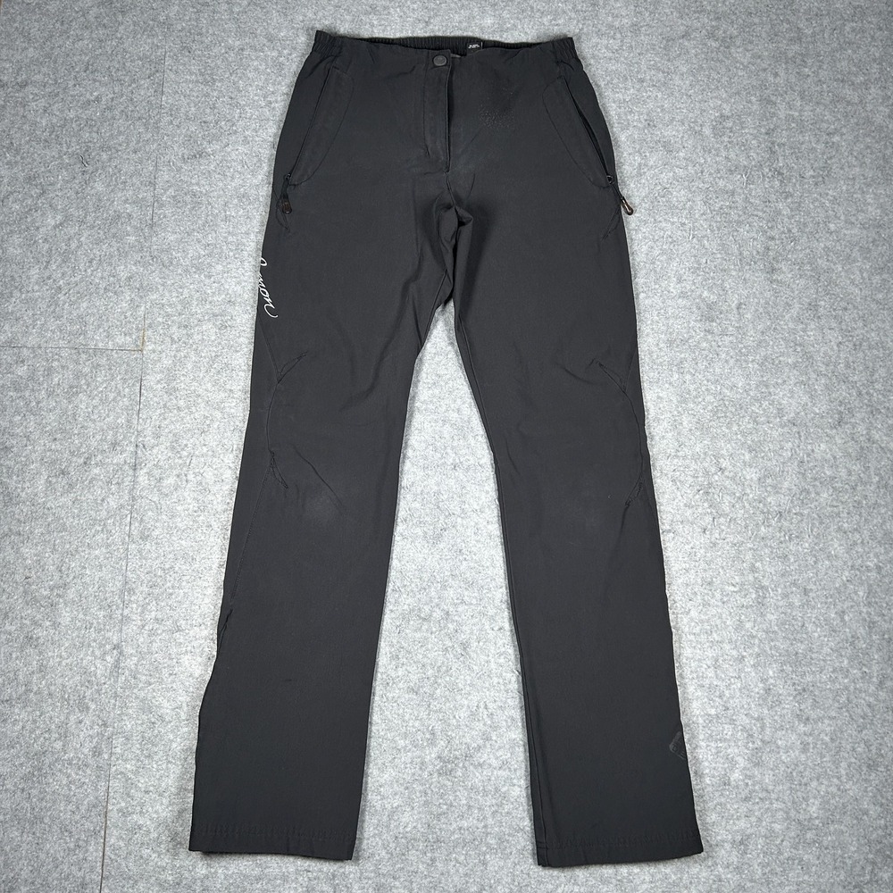Vintage Salomon Pants Womens S/P(26x30) Black Y2K Hiking Softshell Outdoor Trail